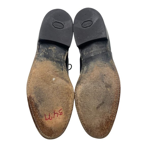 Johnston Murphy Melton Black Cap Toe Oxford Leather Dress Shoes Mens 10.5 D main image 7
